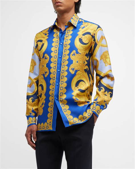 buy versace silk shirt|Versace silk shirt sale.